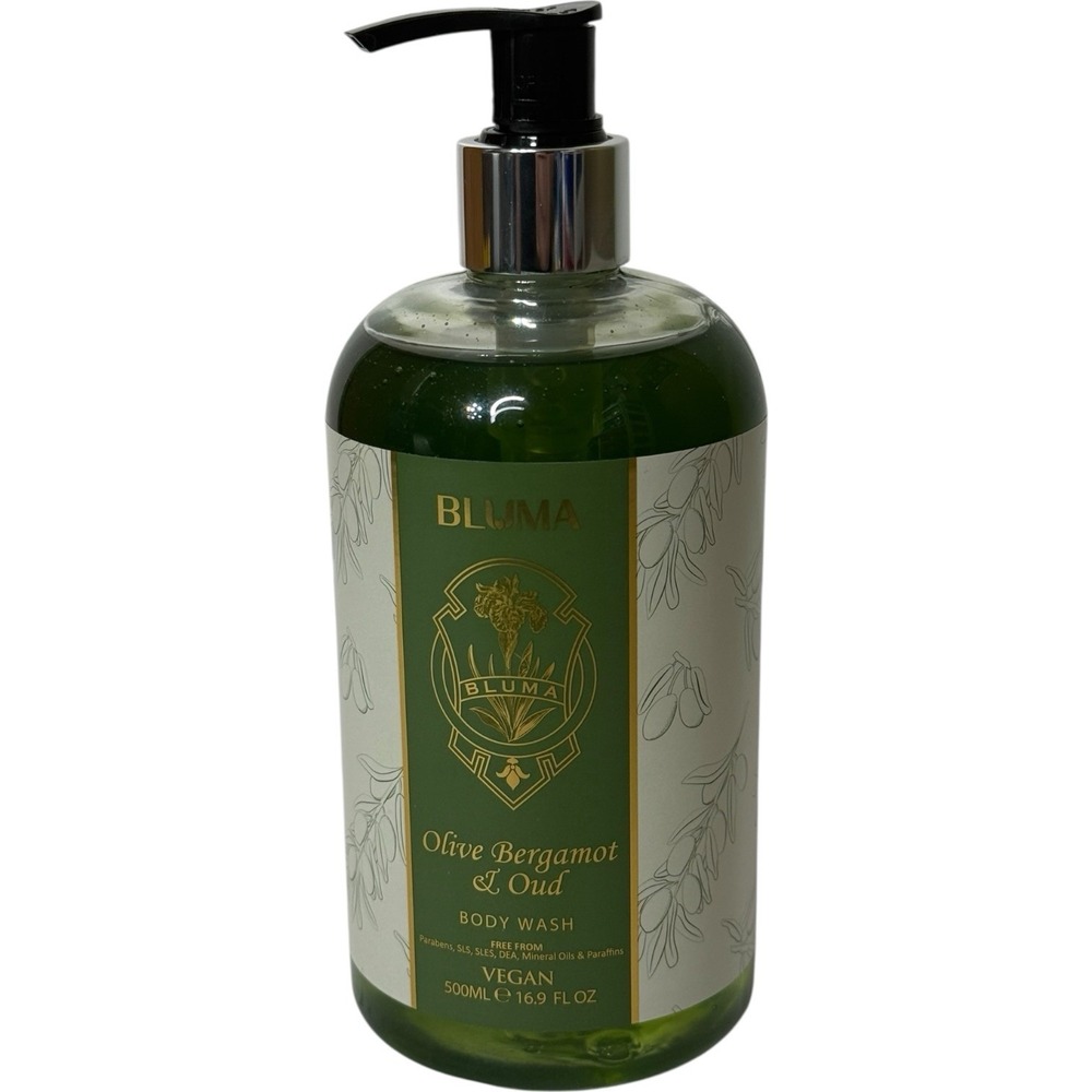 Bluma Olive Bergamot & Oud Vegan Body Wash 16.9 fl oz Pump Bottle